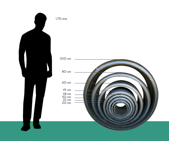 foto tuberías a escala